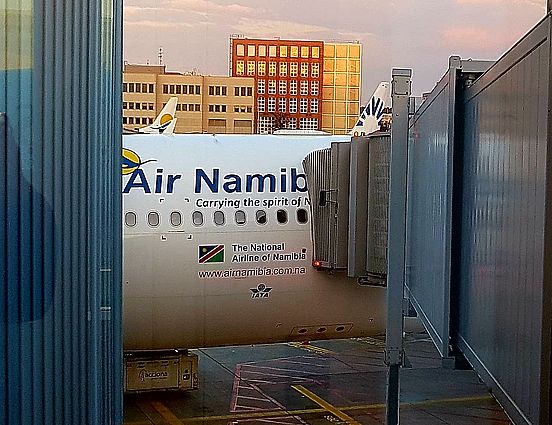 Abflug Air Namibia