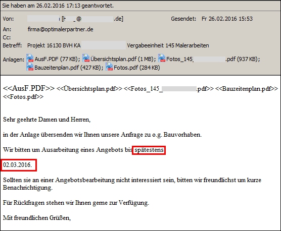 Angebot abgeben