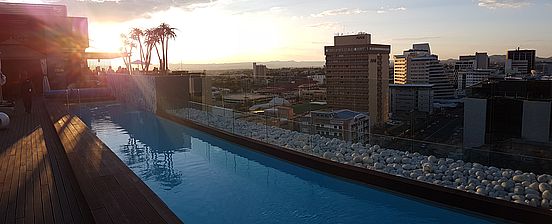 Dachterrasse Hilton Namibia
