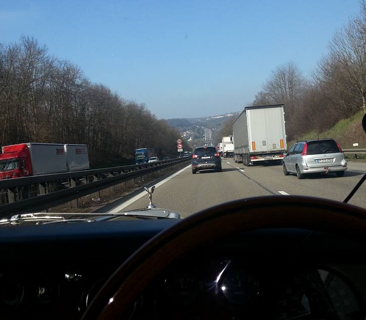 Stau auf der Autobahn