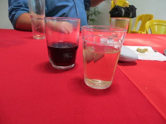 Wasserglas mit Cachaca