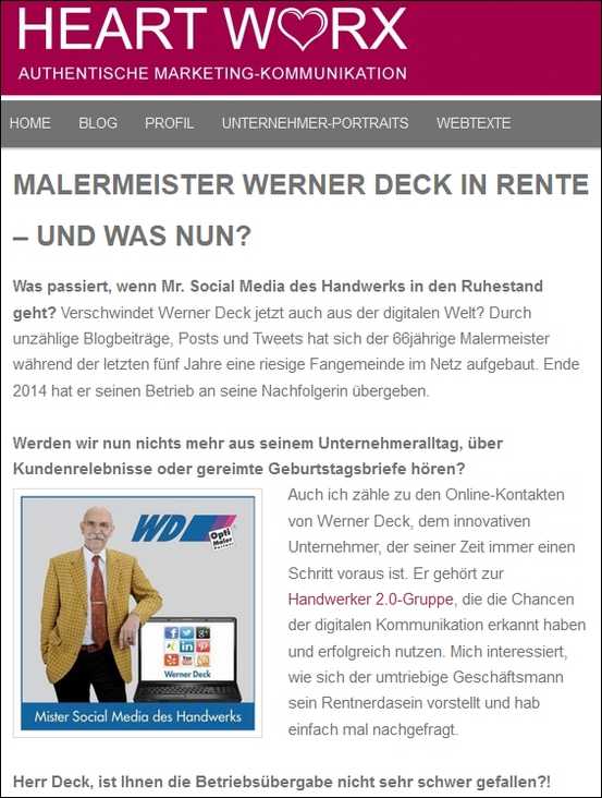 Interview Werner Deck