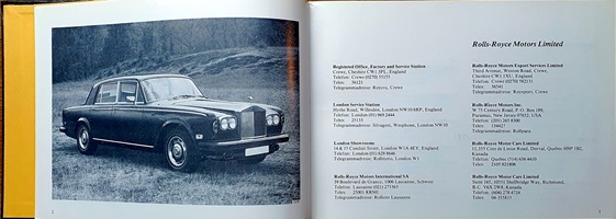 Handbuch Rolls-Royce Silver Shadow II
